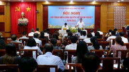 Tổ chức Hội nghị đối thoại giữa Chính quyền với Doanh nghiệp trên địa bàn tỉnh Tây Ninh năm 2023.