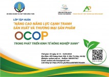 Mời tham dự lớp tập huấn “Nâng cao năng lực cạnh tranh sản xuất và thương mại sản phẩm OCOP trong phát triển kinh tế nông nghiệp xanh”